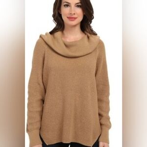 Michael Kors Cowl Neck Waffle Knit Sweater - Size Small